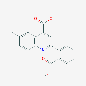 4-Quinolinecarboxylic acid,2-[2-(methoxycarbonyl)phenyl]-6-methyl-,methyl ester