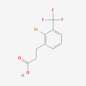 molecular formula C10H8BrF3O2 B8540234 Benzenepropanoic acid, 2-bromo-3-(trifluoromethyl)- 