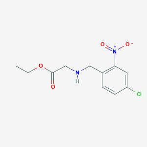 Ethyl (4-chloro-2-nitrobenzyl)aminoacetate