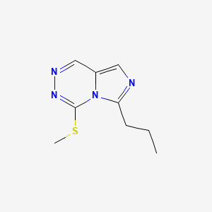 6-n-Propyl-4-(methylthio)-imidazo[1,5-d]-as-triazine