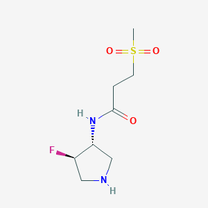 N-((3R,4R)-4-fluoropyrrolidin-3-yl)-3-(methylsulfonyl)propanamide