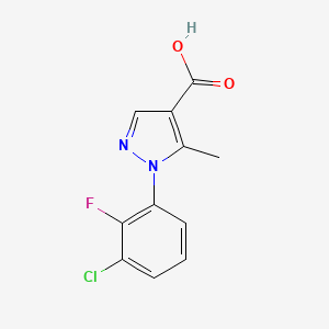 1-(3-Chloro-2-fluorophenyl)-5-methyl-1H-pyrazole-4-carboxylic acid