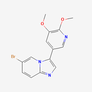 6-Bromo-3-(5,6-dimethoxy-3-pyridinyl)imidazo[1,2-a]pyridine