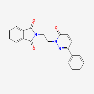 molecular formula C20H15N3O3 B8540369 2-(2-(6-Oxo-3-phenylpyridazin-1(6H)-yl)ethyl)isoindoline-1,3-dione 