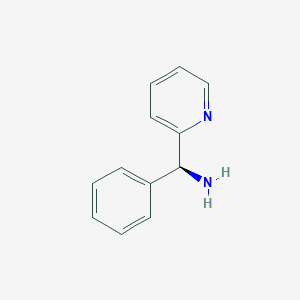 molecular formula C12H12N2 B8540407 (S)-(2-Pyridyl)phenylmethanamine 