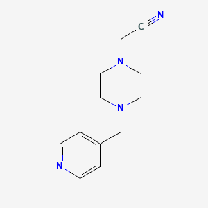 (4-Pyridin-4-ylmethyl-piperazin-1-yl)-acetonitrile