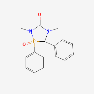 molecular formula C16H17N2O2P B8540426 1,4-Dimethyl-2,3-diphenyl-1,4,2lambda~5~-diazaphospholidine-2,5-dione CAS No. 57848-24-5