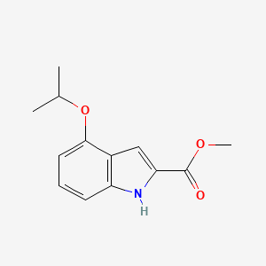molecular formula C13H15NO3 B8540431 methyl 4-(2-propoxy)-1H-indole-2-carboxylate 