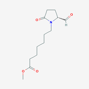 molecular formula C13H21NO4 B8540519 Methyl 7-[(2R)-2-formyl-5-oxopyrrolidin-1-yl]heptanoate CAS No. 64840-00-2