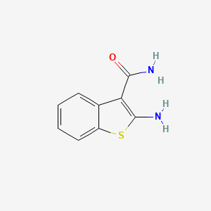 molecular formula C9H8N2OS B8540532 2-Aminobenzo[b]thiophene-3-carboxamide 