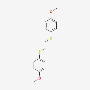 molecular formula C16H18O2S2 B8540556 1,2-Bis(4-methoxyphenylthio)ethane 