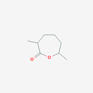 molecular formula C8H14O2 B8540561 3,7-Dimethyloxepan-2-one CAS No. 55879-32-8