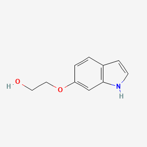 molecular formula C10H11NO2 B8540564 2-((1H-indol-6-yl)oxy)ethanol 