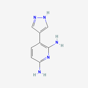 3-(1H-pyrazol-4-yl)-pyridine-2,6-diamine