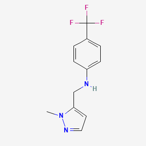 N-[(1-methyl-1H-pyrazol-5-yl)methyl]-4-(trifluoromethyl)aniline