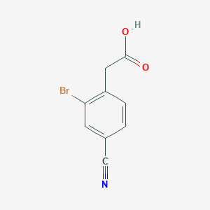 2-Bromo-4-cyanophenylacetic acid