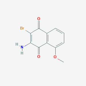 molecular formula C11H8BrNO3 B8540797 3-Amino-2-bromo-5-methoxynaphthalene-1,4-dione 