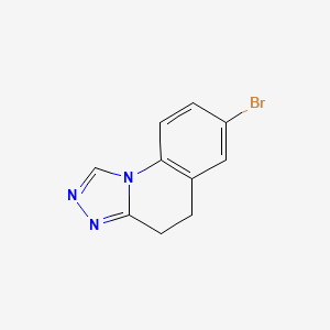 molecular formula C10H8BrN3 B8540803 7-Bromo-4,5-dihydro-[1,2,4]triazolo[4,3-a]quinoline 