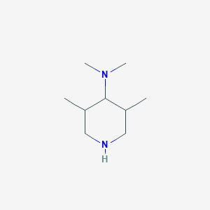 molecular formula C9H20N2 B8540819 4-Dimethylamino-3,5-dimethylpiperidine 