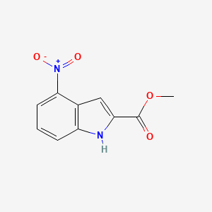 molecular formula C10H8N2O4 B8540901 methyl 4-nitro-1H-indole-2-carboxylate 