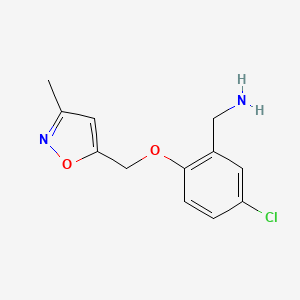 5-Chloro-2-(3-methylisoxazol-5-ylmethoxy)benzylamine