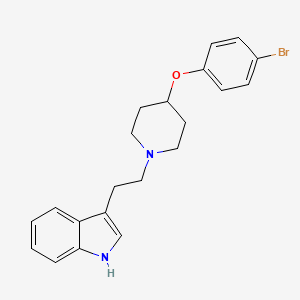 1h-Indole,3-[2-[4-(4-bromophenoxy)-1-piperidinyl]ethyl]-