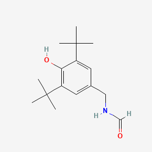 molecular formula C16H25NO2 B8541166 N-(3,5-di-tert-butyl-4-hydroxybenzyl)formamide 
