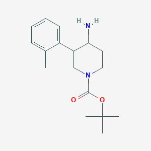 Tert-butyl 4-amino-3-o-tolylpiperidine-1-carboxylate