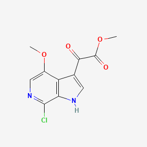 methyl 2-(7-chloro-4-methoxy-1H-pyrrolo[2,3-c]pyridin-3-yl)-2-oxoacetate