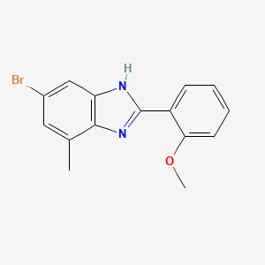 5-bromo-2-(2-methoxyphenyl)-7-methyl-1H-benzo[d]imidazole