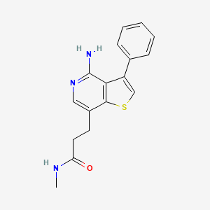 3-(4-Amino-3-phenylthieno[3,2-c]pyridin-7-yl)-n-methylpropanamide