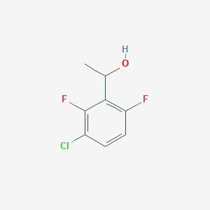 molecular formula C8H7ClF2O B8541341 1-(3-Chloro-2,6-difluorophenyl)ethanol 