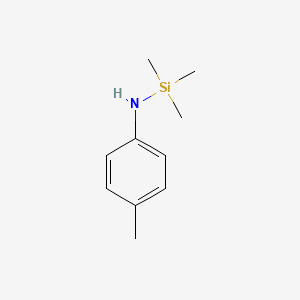 molecular formula C10H17NSi B8541360 Silanamine, 1,1,1-trimethyl-N-(4-methylphenyl)- CAS No. 63911-83-1