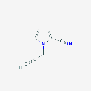 molecular formula C8H6N2 B8541385 1-(2-propynyl)-1H-pyrrole-2-carbonitrile 