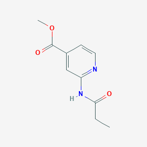 molecular formula C10H12N2O3 B8541400 Methyl 2-propionamidoisonicotinate CAS No. 1373866-65-9