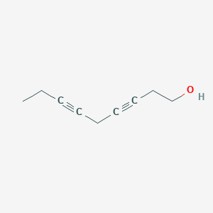 molecular formula C9H12O B8541418 Nona-3,6-diyn-1-ol CAS No. 57386-91-1
