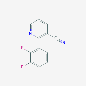 molecular formula C12H6F2N2 B8541455 2-(2,3-Difluorophenyl)nicotinonitrile 