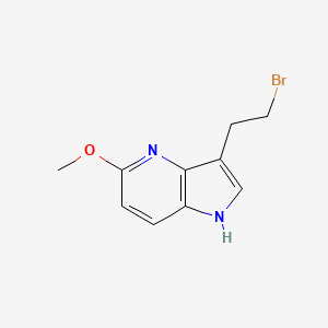 molecular formula C10H11BrN2O B8541462 3-(2-bromoethyl)-5-methoxy-1H-pyrrolo[3,2-b]pyridine 