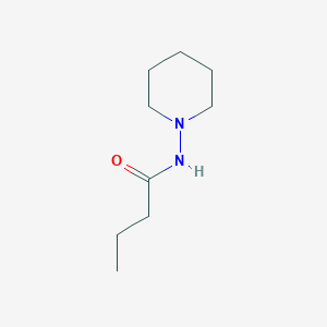 molecular formula C9H18N2O B8541500 N-piperidin-1-yl-butyramide 