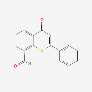 4-Oxo-2-phenyl-4H-1-benzothiopyran-8-carbaldehyde