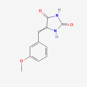 molecular formula C11H10N2O3 B8541900 5-(3'-Methoxybenzal) hydantoin 