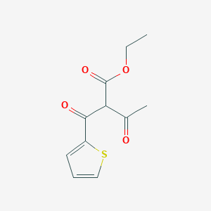 molecular formula C11H12O4S B085420 Ethyl 3-oxo-2-(thiophene-2-carbonyl)butanoate CAS No. 13892-51-8