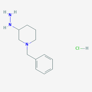 molecular formula C12H20ClN3 B8542012 1-(1-benzylpiperidin-3-yl)hydrazinehydrochloride 