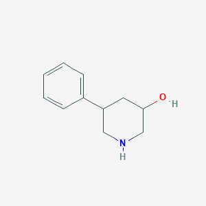 molecular formula C11H15NO B8542181 5-Phenyl-3-piperidinol 