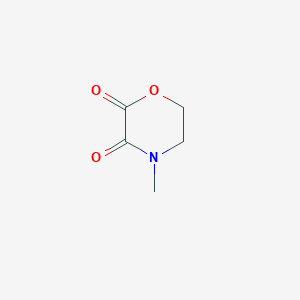 molecular formula C5H7NO3 B8542229 4-Methyl-morpholine-2,3-dione 