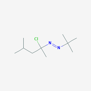 molecular formula C10H21ClN2 B8542249 (E)-1-tert-Butyl-2-(2-chloro-4-methylpentan-2-yl)diazene CAS No. 25143-28-6