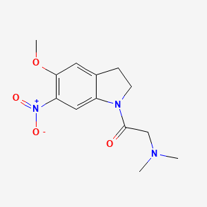 2-(Dimethylamino)-1-(5-methoxy-6-nitroindolin-1-yl)ethanone