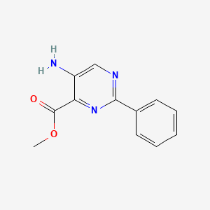 5-Amino-2-phenyl-pyrimidine-4-carboxylic acid methyl ester