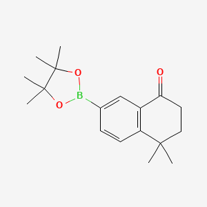 4,4-Dimethyl-7-(4,4,5,5-tetramethyl-1,3,2-dioxaborolan-2-yl)-3,4-dihydronaphthalen-1(2H)-one