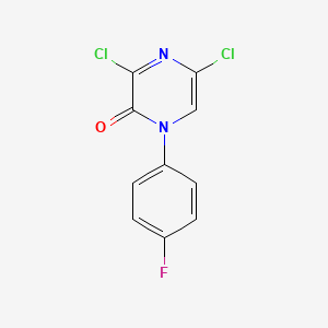 3,5-dichloro-1-(4-fluorophenyl)pyrazin-2(1H)-one